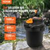 VEVOR Bio Pressure Pond Filter, Up to 1600 Gallons, with 13W UV-C Light, 1580 GPH
