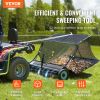 VEVOR 52 Inch Tow Behind Lawn Sweeper 26 Cu Ft Heavy Duty Leaf and Grass Collector with Dumping Rope Design