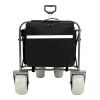 Beach Wagon Cart with Big Wheels 500 LB Capacity and Folding Design