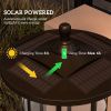 72 Inch Solar Post Lights 2 Pack Waterproof LED Garden Pathway Lights