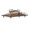 8 x 5 FT Beige Double Tiered Grill Gazebo Replacement Canopy