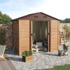 Metal Outdoor Storage Shed 7.7 x 6.4 with 2 Doors 4 Ventilation for Patio Backyard Lawn