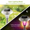 4Packs Solar Garden Color Changing Pathway Lights Outdoor IP44 Waterproof