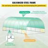 VEVOR Walk In Tunnel Greenhouse 20x10x7 ft Portable Galvanized Steel Frame Hot House