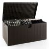 130 Gallon Outdoor Storage Deck Box with Lockable Lid