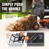 VEVOR heavy duty garden utility wagon cart with dual-function handle, metal dump cart