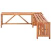 Brown Solid Acacia Wood Garden Bench 46.1 Inch Outdoor Patio Seating