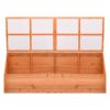 Large Foldable Wooden Greenhouse Natural Wood Outdoor Garden Greenhouse