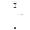 72 Inch Solar Post Lights 2 Pack Waterproof LED Garden Pathway Lights