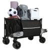 Collapsible Foldable Wagon with Canopy 480LB Heavy Duty Capacity