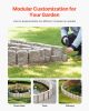 VEVOR Faux Stone Landscape Edging 47.2 x 9 in Flexible Brick Style Garden Border with Anchoring Spikes Lawn Edging