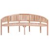 Garden Bench Natural Teak Solid Teak Wood Large Durable