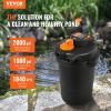 VEVOR Bio Pressure Pond Filter for up to 2000 Gallons with 1840 GPH Flow and 13W UV-C Light for Koi Ponds and Water Gardens