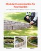 VEVOR Faux Stone Landscape Edging 46.8" x 3.9" – Flexible Realistic Brick-Style Garden Border with Anchoring Spikes for Lawn & Yard