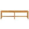 Brown Solid Acacia Wood Garden Bench Large Outdoor Patio Seating