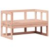 Garden Sofa Bench Natural wood Solid Douglas wood Extendable