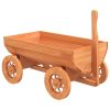 Decorative Wagon Natural Wood Solid fir wood Medium Portable