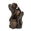 3 Tier Decorative Pot Design Water Fountain Brown