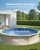VEVOR 21 ft Round Above Ground Pool Liner Unibead Standard Gauge 52 Inch Wall Height