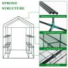 Walk-in Small Greenhouse Thickened PE Cover & Heavy Duty Powder-Coated Steel