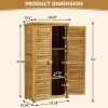 Wood Planter Box with Bench Outdoor Garden Seating Planter Combo