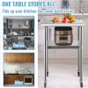 VEVOR Stainless Steel Prep Table Heavy Duty Work Table 600 lb Capacity