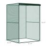 Walk-in Crop Cage, Plant Protectors from Animals with Roll Up Zippered Door, 3.9' x 3.9' x 5.9'