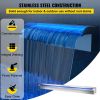 VEVOR Stainless Steel Pool Fountain Waterfall Spillway with LED Light Outdoor Water Feature