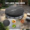 VEVOR 18 FT Round Pool Cover Solar Above Ground Pool Cover with Drawstring and 420D Oxford Fabric