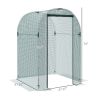 Galvanized Steel Crop Cage Plant Protection Tent with Zippered Door 4x4 ft
