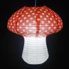 8 Inch Chinese Style Paper Mushroom Hanging Lanterns 2 Pack