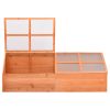 Large Foldable Wooden Greenhouse Natural Wood Outdoor Garden Greenhouse