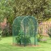Galvanized Steel Crop Cage Plant Protection Tent with Zippered Door 4x4 ft