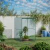 Walk-in Crop Cage, Plant Protectors from Animals with Roll Up Zippered Door, 3.9' x 3.9' x 5.9'