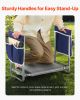 VEVOR Garden Kneeler and Seat, 11 in Wide Kneeling Pad, Heavy Duty Garden Kneeling Stool, Folding Garden Seat with 2 Tool Bags