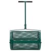 Compost Spreader Green Steel Standard Height-Adjustable