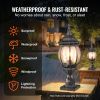 VEVOR Dusk to Dawn Outdoor Post Lights 2 Pack Waterproof 20.87 Inch Lamp Fixtures