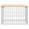 Garden Bench Natural Pine Wood Solid Pine Wood Compact Durable