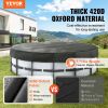 VEVOR 18 FT Round Pool Cover Solar Above Ground Pool Cover with Drawstring and 420D Oxford Fabric