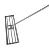 Garden backyard farmland golf course compost sand leveling with 79.5 long handle heavy duty tool lawn leveling rake