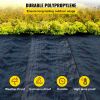 VEVOR 3FT x 50FT Heavy Duty Weed Barrier Fabric 5OZ Woven Weed Control Landscape Fabric for Flower Beds and Gardens