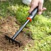 Five Tooth Garden Rake Tool for Weeding and Digging
