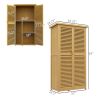 5 x 3 FT Wooden Garden Storage Shed with Asphalt Roof