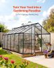 8 x 14 FT Heavy Duty Polycarbonate Greenhouse with Lockable Door