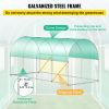 VEVOR Walk In Tunnel Greenhouse Hoop House White PE Cover Galvanized Steel Frame