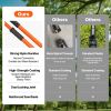 VEVOR Manual Pole Saw, 7.3-27 ft Extendable Tree Pruner, Sharp Steel Blade High Branches Trimming