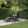 Garden Table Anthracite HDPE Small UV-resistant materials