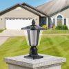 15" Solar Powered Outdoor Lantern 2-Pack – Modern LED Garden Lights for Pathways, Yard, Driveway & Landscape Lighting