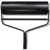 Black Iron Portable Lawn Roller Standard Yard Grass Soil Roller for Lawn Garden Care