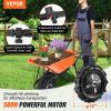 VEVOR 500W Electric Wheelbarrow Garden Wagon Dump Cart 5 Cu Ft 330 lb Capacity